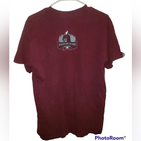 Vintage Texas A&M Aggies Maroon Out 2007 Shirt Adult with Texas A&M koozie - Picture 2 of 5